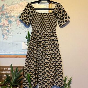 Mata Traders 100% Cotton Midi Dress